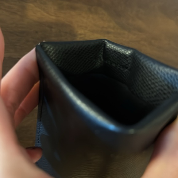 CELINE EUC Unisex Black Leather Sunglasses Case Gold Lettering - Picture 3 of 3